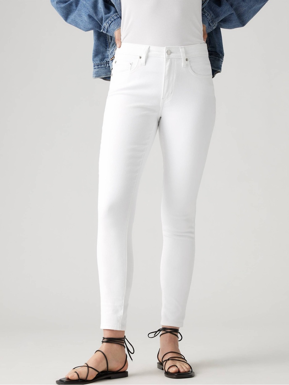 Levi’s 721 High Rise Skinny Jeans White Women’s Size 30